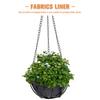 14-Inch Felt Fabric Planter Liner Reusable Round Basket Insert for Hanging Flower Pots Indoor Outdoor Gardening Moisture Control
