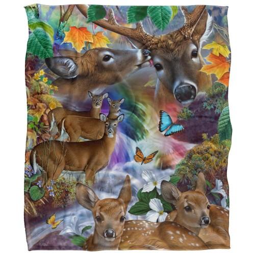 JQ Licensing Jg-Jp Silky Deer Supersoft Blanket