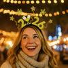 Sequin 2026 Firework Hairband Plastic Star Headdress Decorative Alphabet Headpiece  New Year's Eve