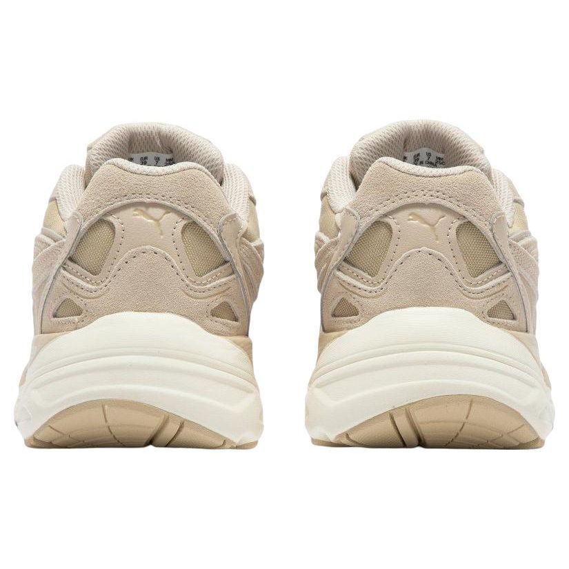 Puma Tevaris Nitro Tecido Couro Bico Redondo Cadarço Esportivo Cano Baixo Casual Tênis Unissex Castanho Claro 388774-15