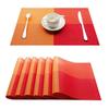 4/6pcs Set Table Mat Geometric PVC Placemat Kitchen Table Linens Pad Cup Coasters for Coffee Dining Table Napkins Home Decor