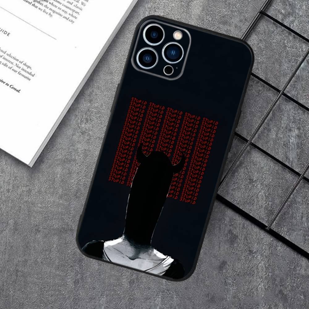 G-Goodnight P-Punpun Phone Case For iPhone 17,16,15,14,13,12,11,XS,XR,X,8,7,Pro,Max,Plus,Mini,Air,e Silicone Black Cover
