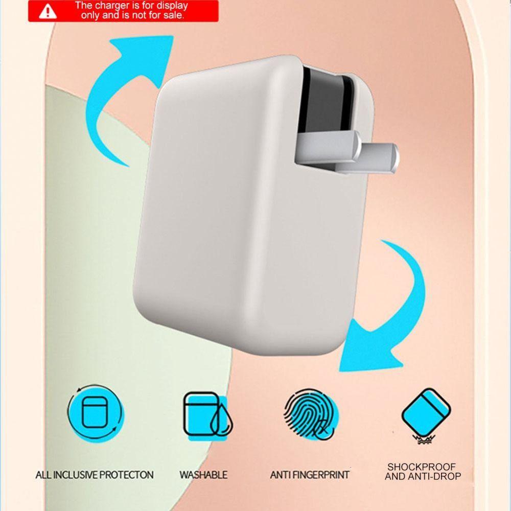 Solid Color Protective Case Carrying Case for Anker 100W 3-Port Charger With Screen Display Travel