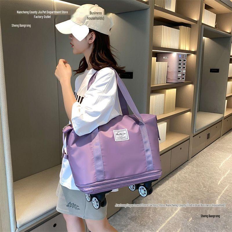 Large-Capacity Wheeled Waterproof Travel Bag for Short Trips