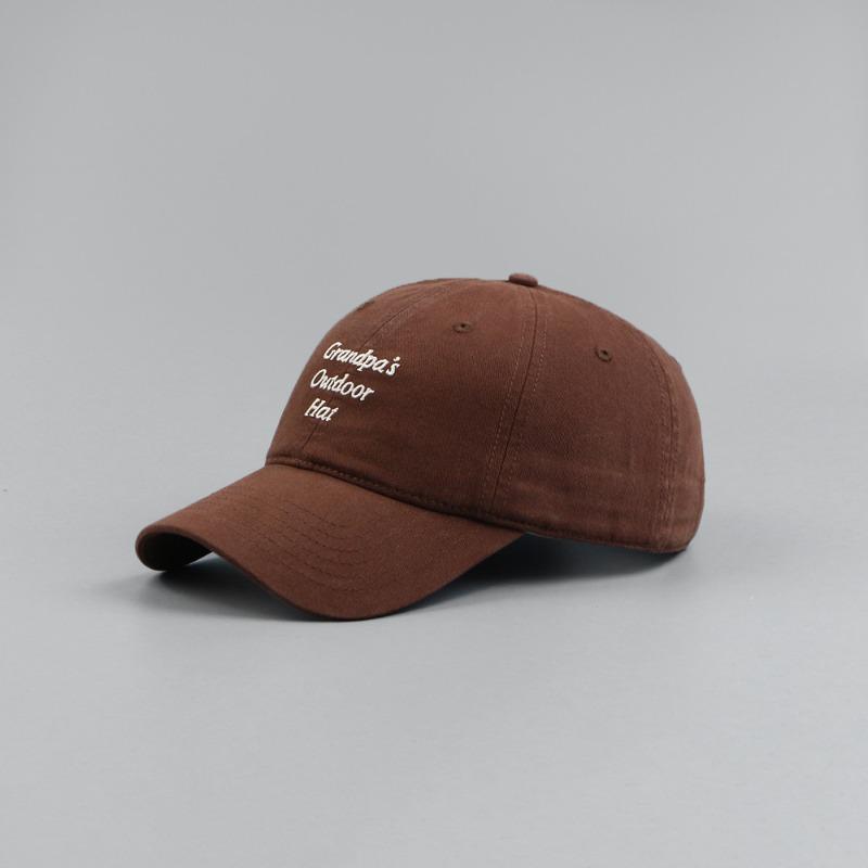 New Trendy Brand Embroidered Baseball Cap Men's and Women's Four-season Fashion Versatile Cap Showing a Small Face