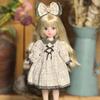 30cm BJD Toddler Princess Doll with Long Hair and Flower Accessory