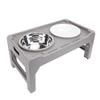 Elevated Dog Bowl Adjustable Height Promote Healthy Digestion Antislip Slow Feeder Food Water Bowl