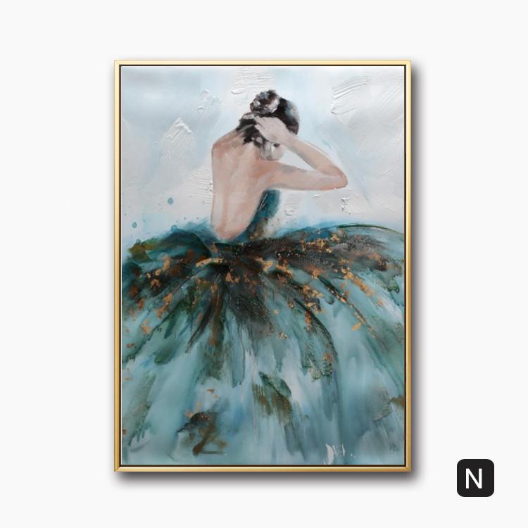Modern Canvas Painting Ballet Girl Poster Dancing Girl Posters and Prints for Living Room Bedroom Home Decor Wall Art Cuadros