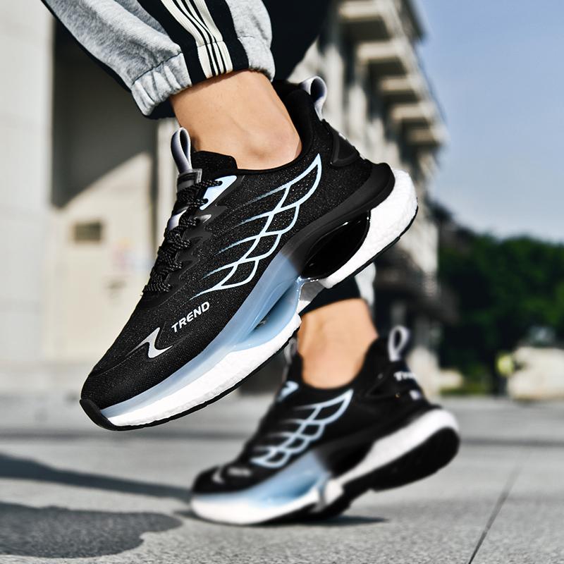 Men's Shoes Sport Running Shoes Sneakers for Men Comfortable Athletic Training Footwear Mesh Black Walking Shoes Big Size 44 45