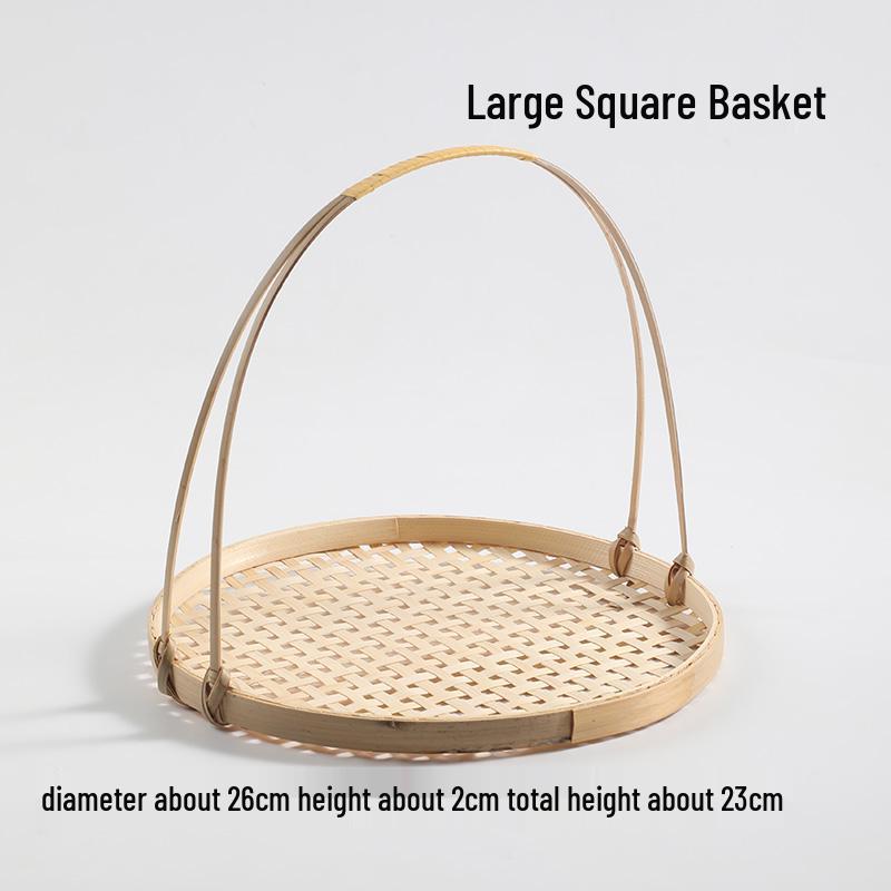 Handgeflochtener Bambus-Siebkorb für Dim Sum und Desserts - Ideal für die Präsentation von Gebäck und chinesische Verlobungstafeln