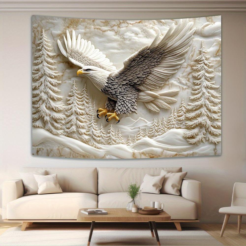 Soaring Eagle Tapestry  Perfect for Home Décor Adding Natures Majesty and Wilderness Charm to Your Living Space 74x94cm(29x37in)