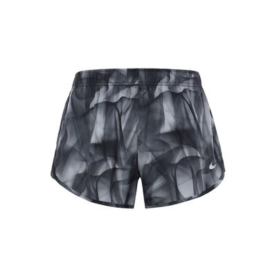 Run Division Tempo Reflective Logo Shadow Print Woven Running Shorts Women Shorts Black DA1077-010