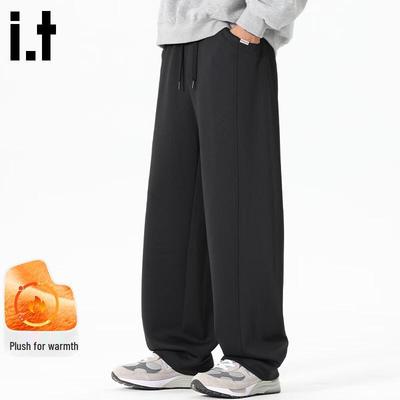 Fingercroxxit Winter Fleece Lined Straight Sweatpants