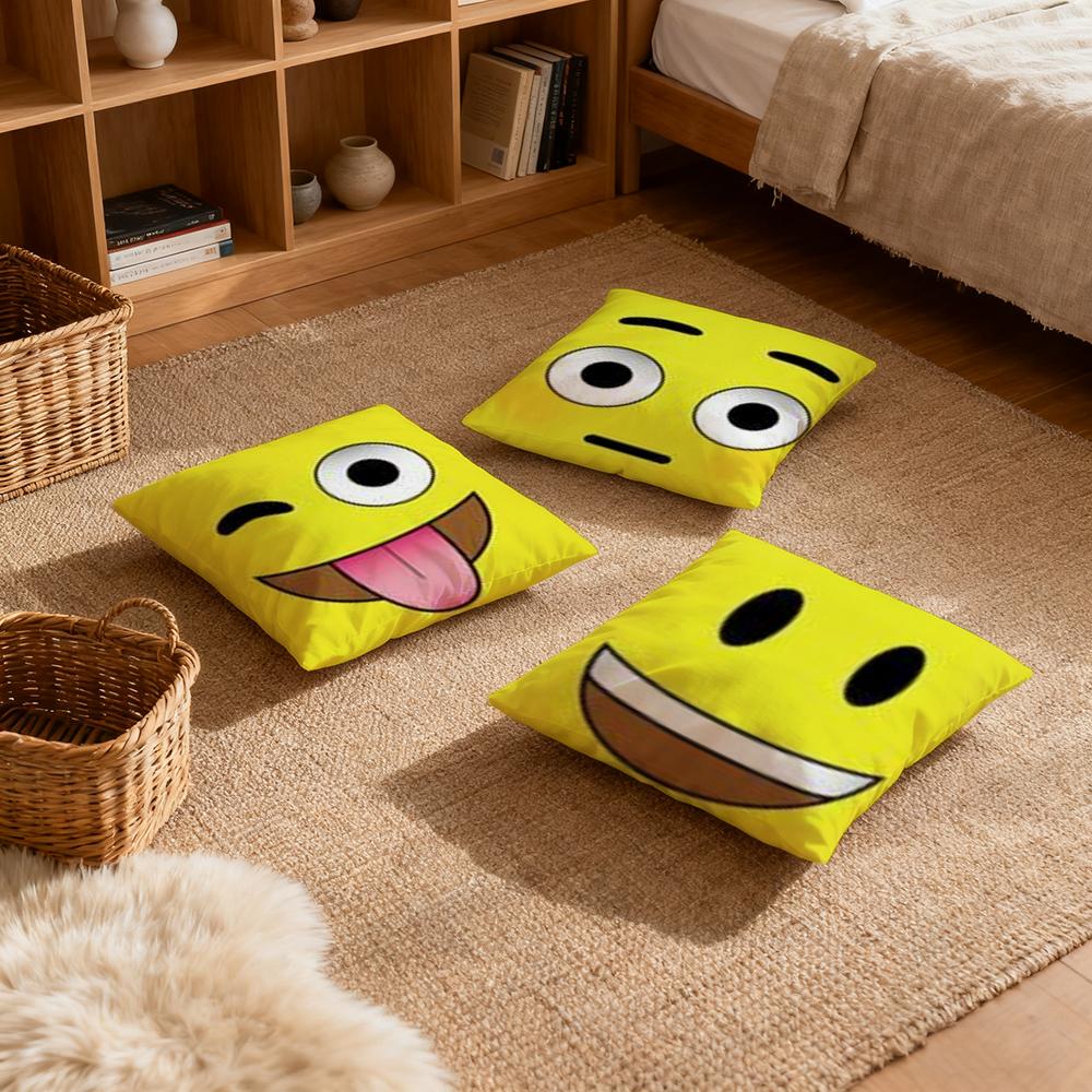 Pillow Case luxurious home office, sofa decorative Multi sized car seat cushions, pillowcases Emoji Personalized