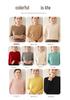 Women's Thick Cashmere Sweater - Autumn/Winter, Round Neck, Saddle Shoulder, Loose Fit, Lace Sleeve