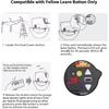 Garage Door Opener Remote Control Compatible with Liftmaster Sears Chamberlain 8365-267, 8500, 8550, 8557, 8587 and Chamberlain Model 950ESTD (Yellow
