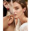 Hypoallergenic Brown Crystal Dangle Earrings for Women | Fashionable Amber Drops Ideal for Sensitive Ears
