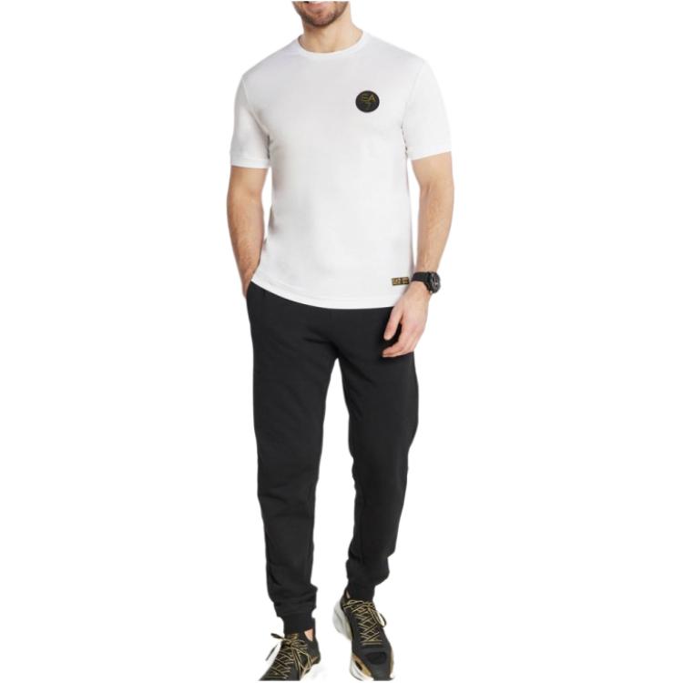 EMPORIO ARMANI EA7 SS24 T Shirt Men's White 3DPT31-PJRGZ-1000