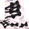 Classic Men Polyester Silk Bow Tie For Wedding Formal Attire Perfect For Grooms And Groomsmen