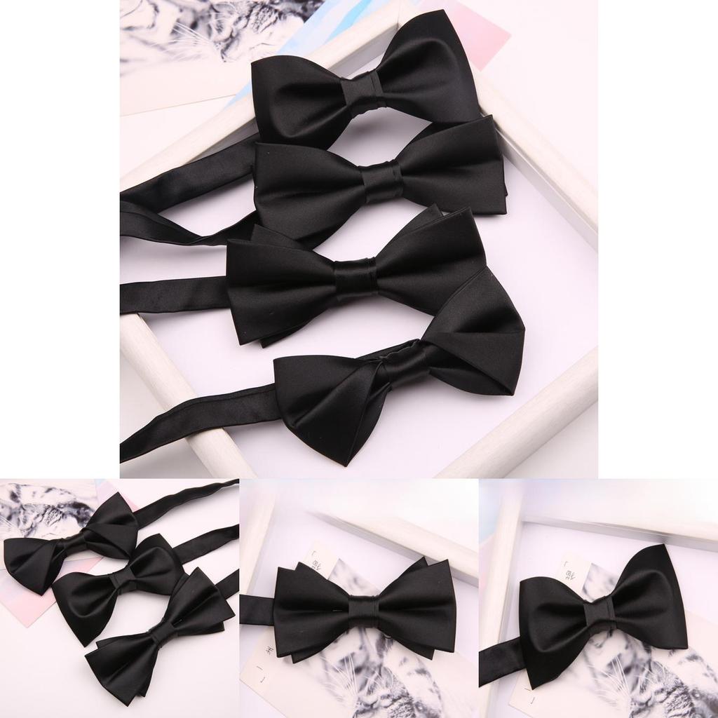 Classic Men Polyester Silk Bow Tie For Wedding Formal Attire Perfect For Grooms And Groomsmen