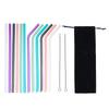 6pcs Reusable Silicone Drinking Straws Creative Milk Straws Sturdy Bent Straight Boba Straw Cleaning Brush Bar Party Accessory