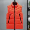 Men's Plus Size Winter Fashion Cotton Vest - Trendy Sleeveless Jacket with Stand Collar
