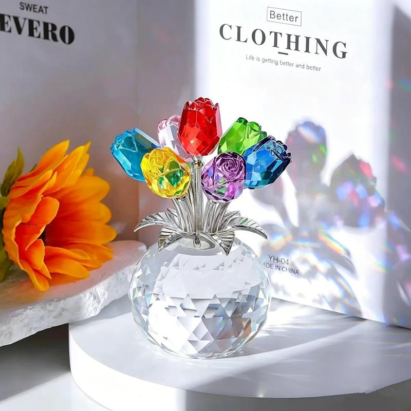 Colourful Rose Bouquet - For Anniversary, Mother'S Day, Valentine'S Day Rose Bouquet - Rose Decorative Gift Home Decor