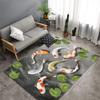 3D Beach Sea Carpets Home Decor Pebble Lotus Pond Living Room Area Rug Bedroom Rug for Boys Floor Mat Soft Kitchen Rug Doormat