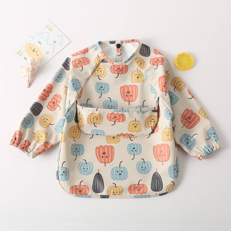 Kids Long-Sleeve Waterproof Feeding Bib