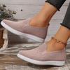 Lightweight Soft Sole Walking Shoes for Women Summer Breathable Mesh Knit Flats Sneakers Woman Comfortable Slip On Casual Shoes