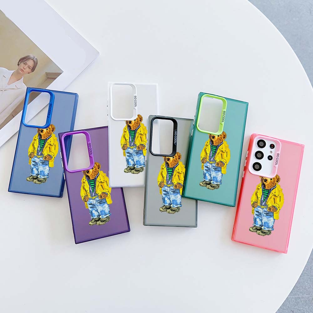 

N8 Dog sir Art Soft Border Phone Case for Samsung S24 S22 S23 Ultra A54 A14 A34 A05 S20 FE Xiaomi POCO X5 Pro Redmi Note 12S Hard Back Cover