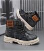 Fashion Men Shoes Spring High Top Canvas Boots 2025 Fashion Casual Sneakers for Men Plus Size Versatile Shoes British Style Tooling Boot