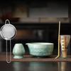 1-8PCS Ice Flower Crystal Glaze Matcha TeaSet Food Grade With Strainer Spoon Matcha Bowl Safe Reusable Matcha Whisk Holder Set