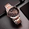 Maserati R8873640014 Sfida Chronograph Black Dial Two-Tone Men's Watch