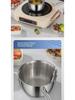 316 Stainless Steel Mini Deep Fryer & Milk Pot: Thickened Cooking Pan for Baby Food & Household Use