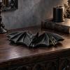 Bat Shape Ring Dish 3D Printed Gothic Catchall Tray, Halloween Jewelry Holder for Rings Necklaces Home Accessories and Keys, Decorative Dark