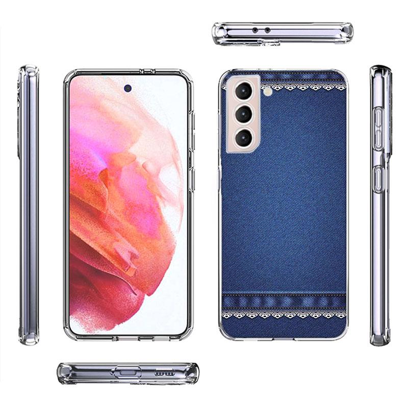 A Stylish Pair of Jeans Phone Case For Samsung Galaxy S25 Edge S24 S23 FE S21 S20 S10 Plus S22 S26 Ultra Cover Clear Cases TPU C