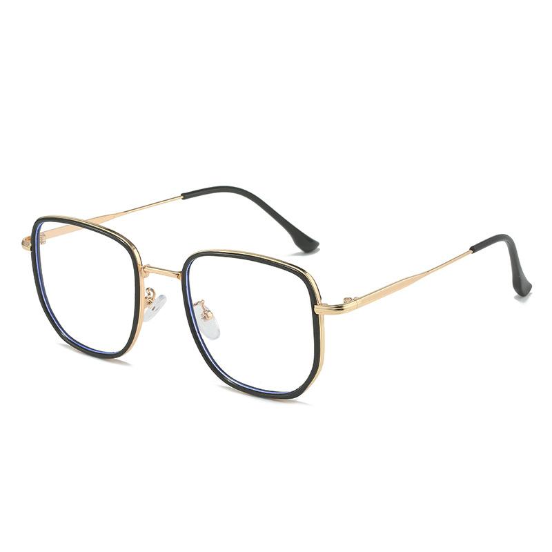 Neue Großrahmenbrille 9299 Quadratische Gesicht bedeckende Flachbrille für Frauen Xiaohongshu, Die gleiche Blaulichtbrille für Männer