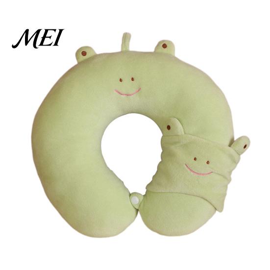 Neck Support Travel Pillow 1 Set U-Shaped with Eye Mask, Pillow, Cute Animal Comfort Design, for Road Trip Flight Pain Relief Portable