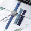 22mm 24mm Denim Pattern Nylon Fabric Watchband for Casio Vintage Universal Soft Watch Band for Seiko Men Women Watch Accessories