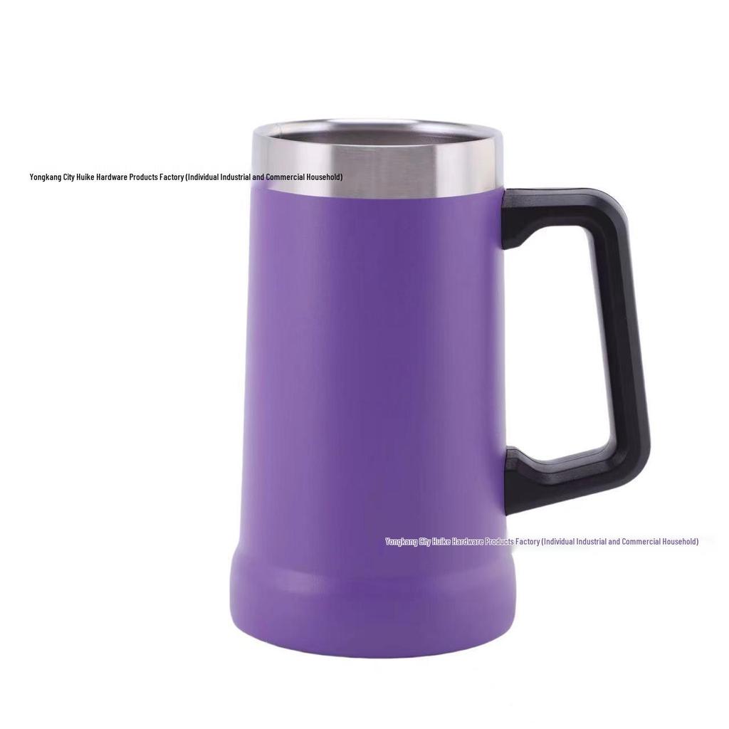 304 Stainless Steel 23oz Vacuum Insulated Beer Mug with Handle