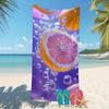 Pink Background Red Crystal Heart Print Beach Towel Multiple Sizes For Valentine Seaside Romantic Vacation Beach Blanket
