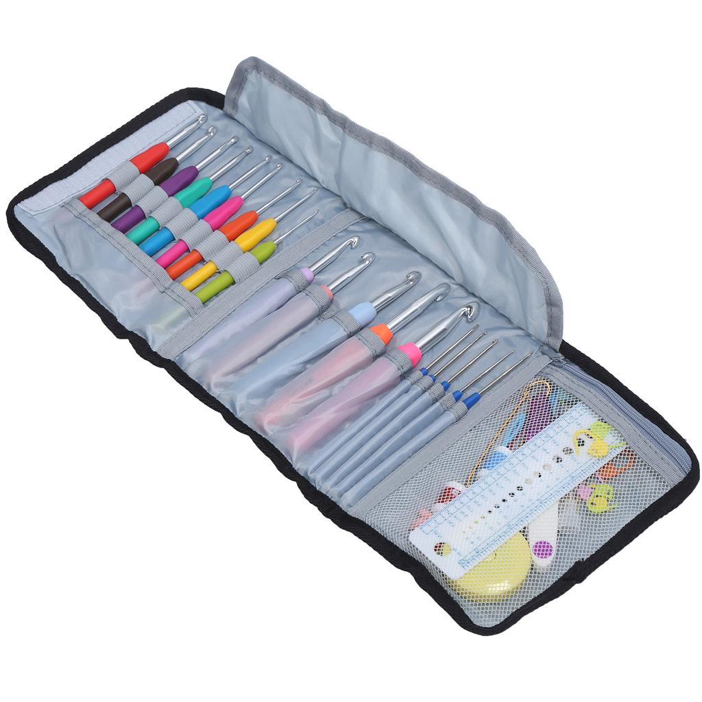 Crochet Hooks Extended Sweater Needle Colored Soft Handle Weaving Tools for Handicraft Lovers