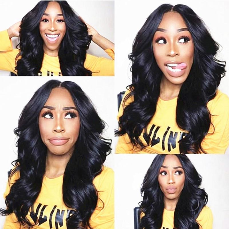 Wig Female Black Long Curly Hair Medium Points Fashion Headgear