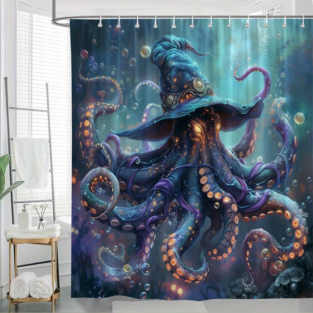 

1pc Royal Palace of Madrid Shower Curtain - Golden Stonework Towers, Canal Bridge & Lush Flowers Digital Art 90x180cm35x71in