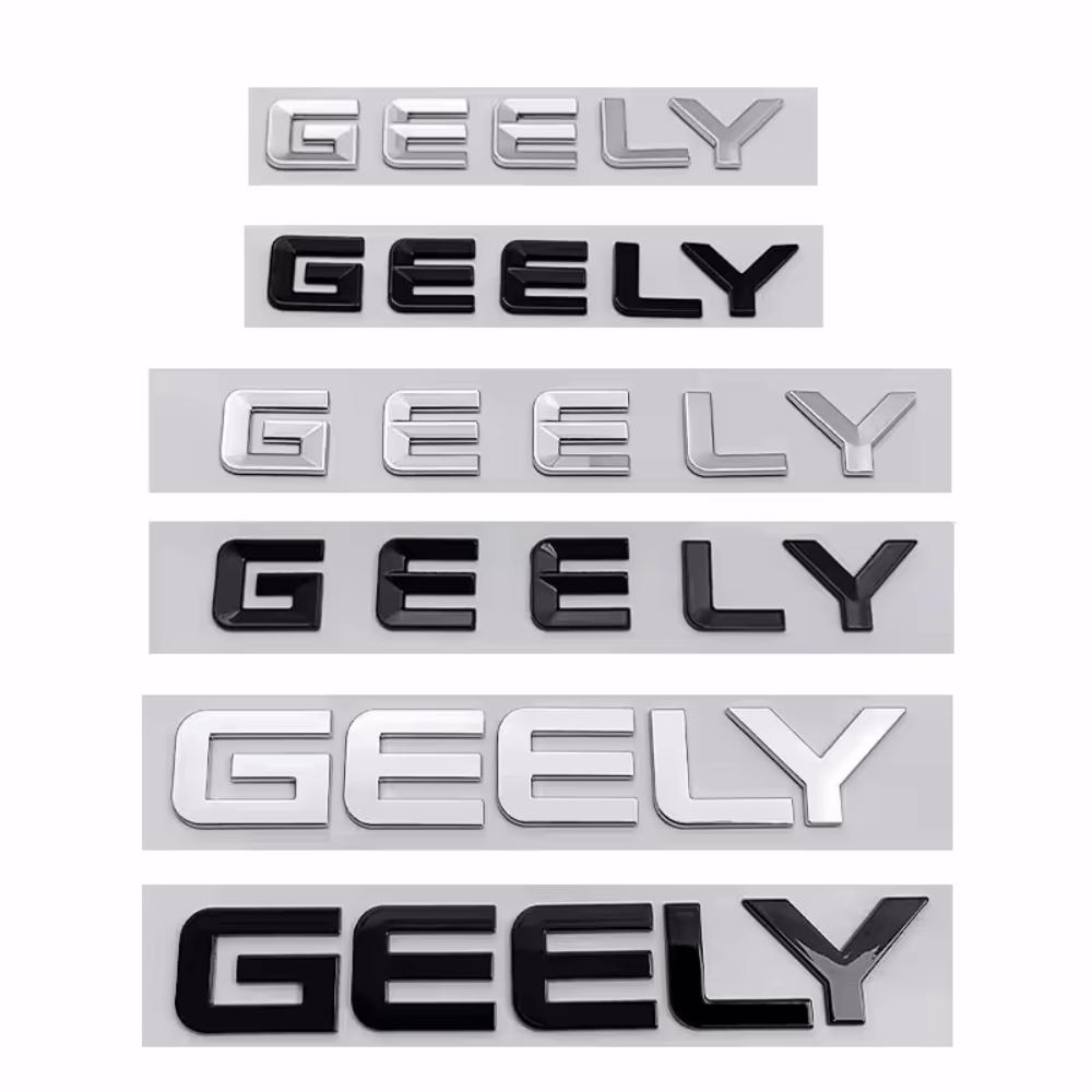 GEELY letter Label Badge trunk Car stickers for Geely Series Atlas EmgrandGT monjaro coolray modified body rear boot logo