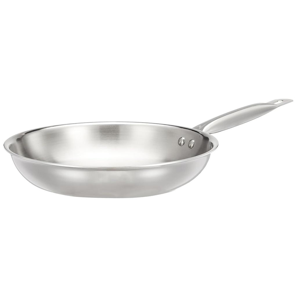 Triply Frying Pan | Induction and Gas Stove Compatible | Three-Layer Durable Construction | Uniform Heating