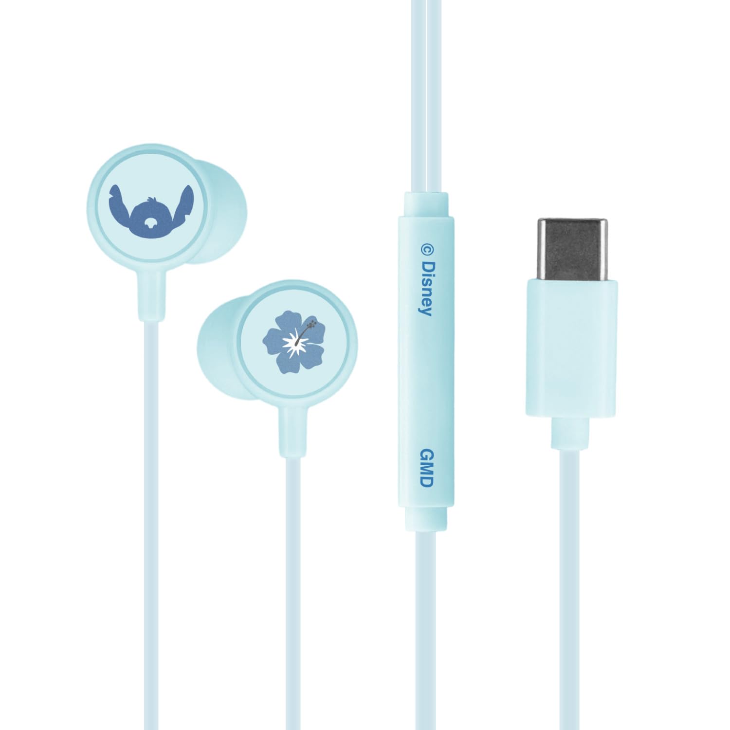 

Gourmandies Disney Character / Stitch USB Type-C Stereo Earphones with Remote and Microphone DNG-280ST