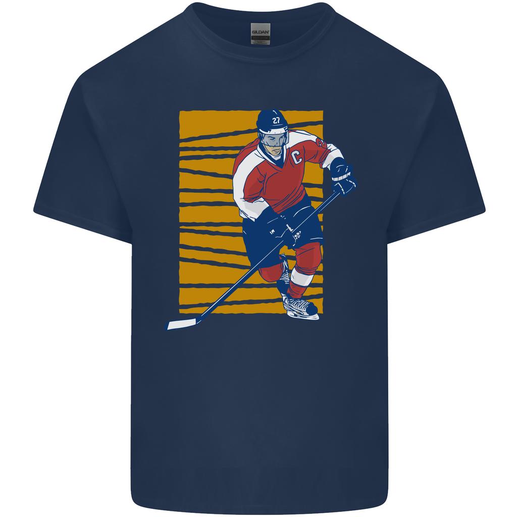 Ice Hockey Player Unisexs Light Cotton TShirt