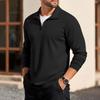 Men's Quarter-Zip Stand Collar Sweatshirt Loose Pullover Top for Daily Wear